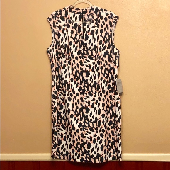 Sharagano size 16W sheath dress bold print NWT - Picture 4 of 6